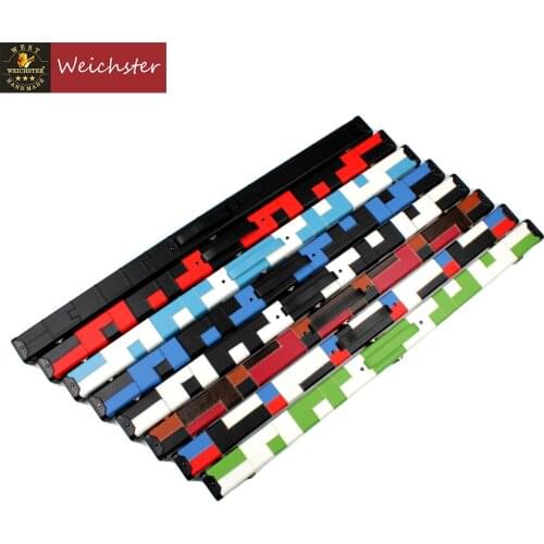 3/4 Handmade Snooker Pool Hard Cue Case Choose Your Favourite Patch Color