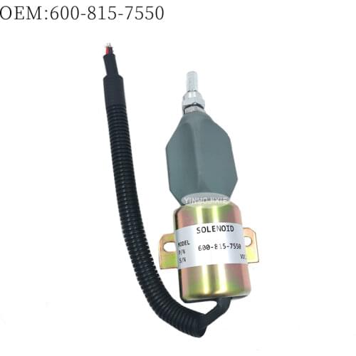24V Stop Solenoid 600-815-7550 SA-4269-24 Cut off Solenoid For Komatsu PC75UU-3 PC78US-5 PC60-7E PC78UU-6 Excavators 4D102E-1B