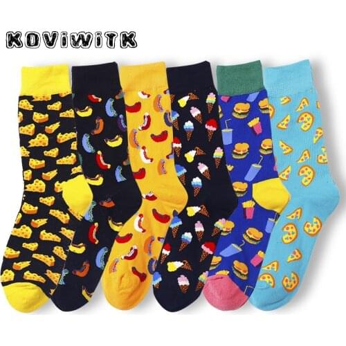 Cotton black socks for women Hamburg Pizza cheese pattern Funny short Ladies sock Female Kawaii Casual Harajuku winter woman sox