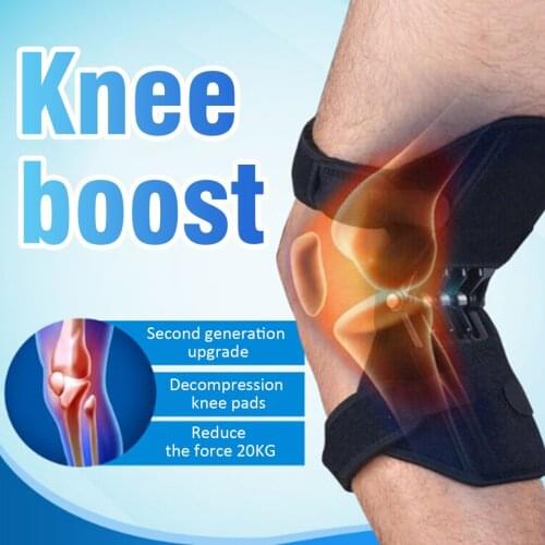 Joint Support Patella Knee Pad Breathable Non-slip Lift Pain Relief For Knee Power Spring Force Stabilizer Knee Booster Sport