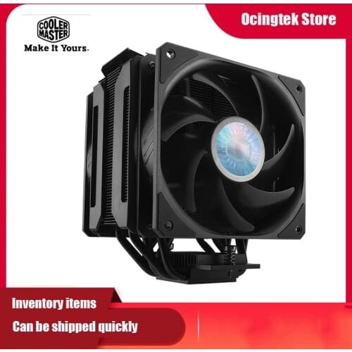 Cooler Master MASTERAIR T612 STEALTH 6 Heatpipe CPU Cooler with Double SickFlow120 12cm Fan For Intel 115x 2011 2066 AMD AM4