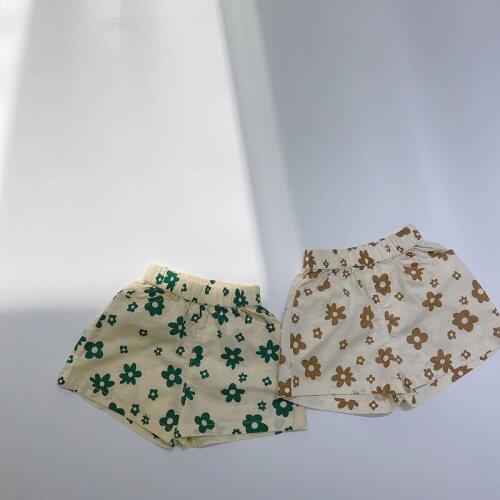 HAYANA 2021 Summer New Kids Pants Korean Print Floral Casual Cute Shorts