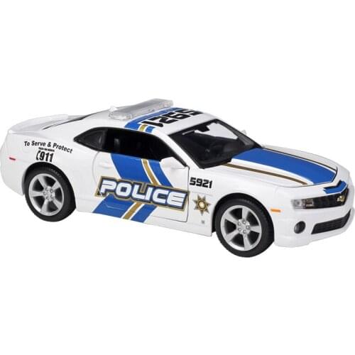 1:24 Chevrolet Camaro Hornet Police Car Simulation Alloy Car Model collection gift toy