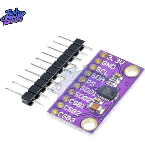 1Pcs NEW 9DOF BMX055 IMU Precision Integrated 9-Axis Attitude Sensor Module Board For Arduino Replace MPU9250 IIC I2C