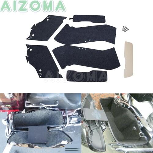 Motorcycle Rear Saddlebag Hard Carpet Liners Protection Kit For Harley Models 1986-2013 Softail Dyna Touring Electra Glide FLHT