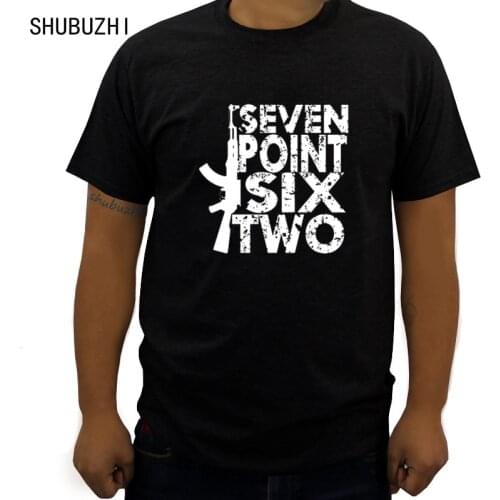 Famous brand T Shirt Mens Ak 47 Seven Point Six Two Popular Regular T-Shirt euro size new cotton tshirts