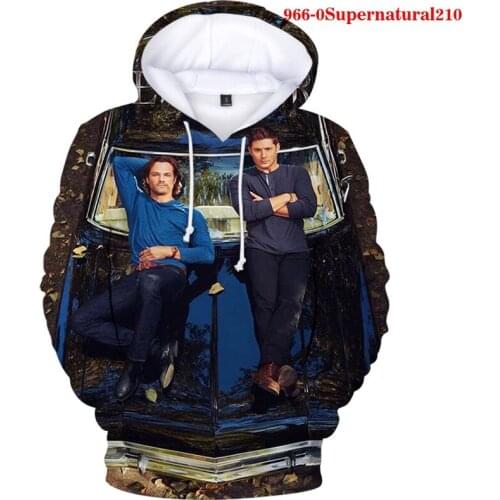 Men 3d Hoodies Supernatural Print Women Pullover Hoodies Fashion Sweatshirt Hip Hop Hoodie Spring Winter New Supernatural Hooded