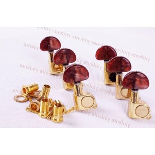 New Golden Plated Guitar Tuning Pegs Tuners Machine Heads Guitar Parts one Set Handling stock