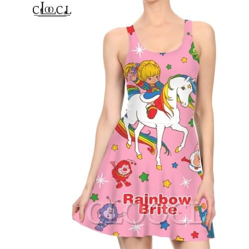 New Fashion Cute anime Dress Ladies Summer Party Girls 3D Print Cartoon Animals Dress Plus Size Casual Sexy Dresses For Women
