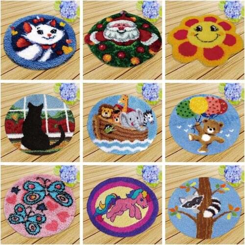 Prajna Knoopkussen Cushion Latch Hook Carpet Embroidery Foamiran For Needlework Pillow Latch Hook Kit Rug DIY Needlework Crochet