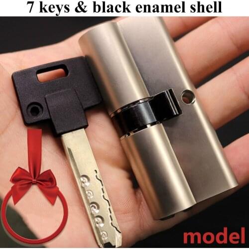 70MM European Style Security Anti-theft Brass Cylinder Super C Grade Gate Lock Core Entrance Door Lock Cylinder Entrance Lock