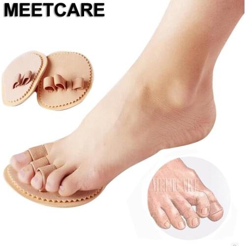 1Pair Toe Separator Used for Correction Foot Pain Relieve Hallux Valgus Tacones Forefoot Mat Care For Pad Orthotics Foot Care