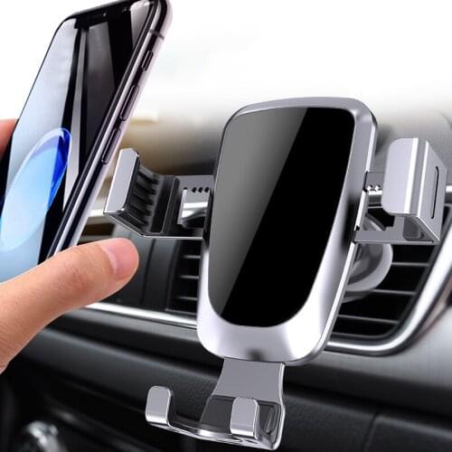360 Degree Adjustable Car Mobile Phone Holder Non-slip Vehicle Air Vent Clip Mount For iPhone Samsung Xiaomi Huawei Car Stand