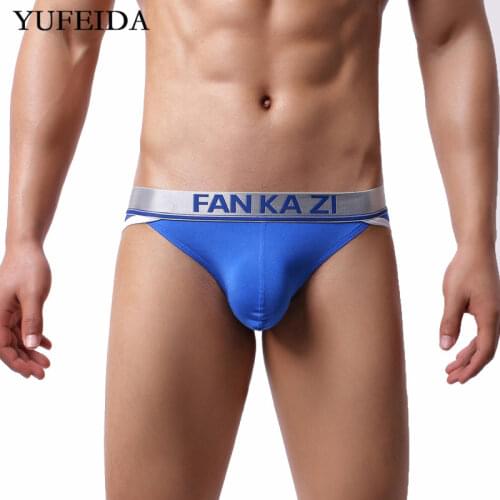 Sexy Mens Underwear Gay Bulge Pouch Slip Homme Panties Breathable Sleepwear Bikini Low Rise Elastic Underpants Cueca Masculina