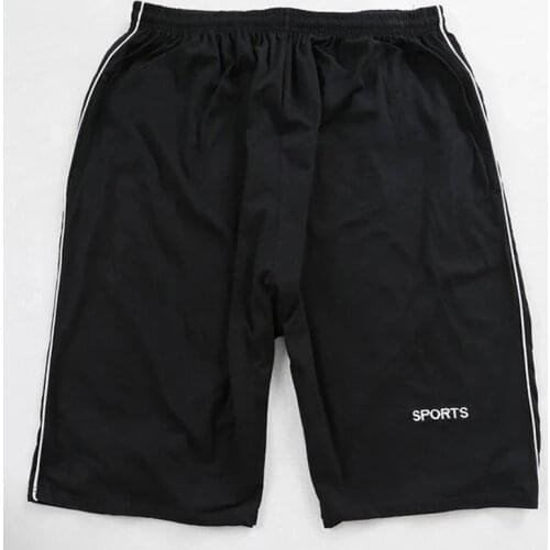Men big shorts plus size 8XL 9XL 10XL summer cotton large stretch sports casual loose large size 50 black shorts