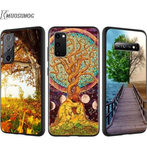 Silicone Cover Earth Planet Tree Life For Samsung Galaxy S21 S20 FE Ultra S10 S10E Lite S9 S8 S7 Edge Plus Phone Case