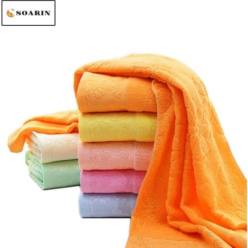 SOARIN Floral Jacquard Cotton Bath Towel Thicker 70x140cm Home Dusch Handtuch Summer Shower Absorvente Pool Badhanddoek Katoen