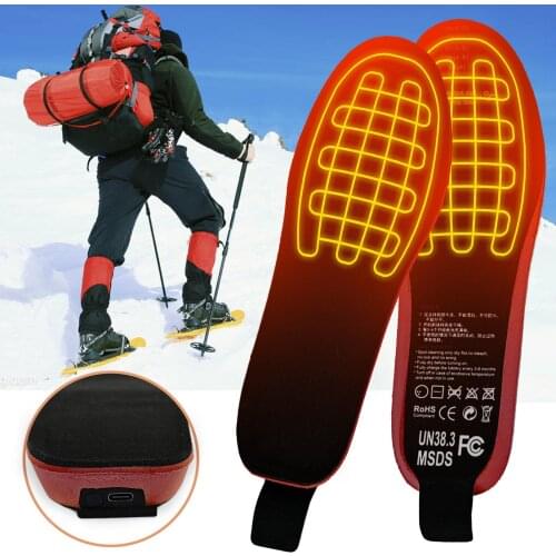 3.7V 2100MA Rechargeable Heating Insoles Remote Heating Insoles Can Be Cut To Keep Warm In Winter Called Electric Heater Pads