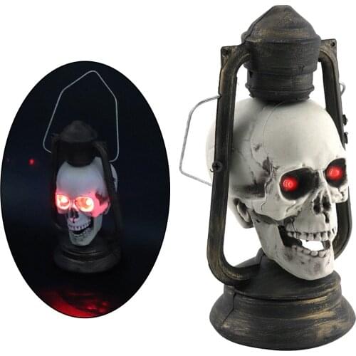 Scary Halloween Skull Lantern Light Lamp Toy Party Decoration Festival Supply Home Prop