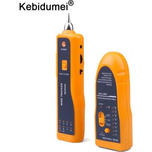Kebidumei Telephone Wire Tracker Tracer Toner Ethernet LAN Network Cable Tester Detector Line Finder For RJ11 RJ45 Cat5 Cat6