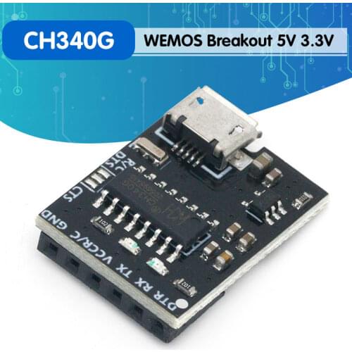 WEMOS CH340G Breakout 5V 3.3V USB to serial module