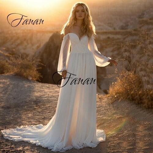 Sweetheart Cap Sleeve Wedding Dresses Simple Chiffon Backless Beach Boho Bridal Gown vestidos de novia Свадебное платье