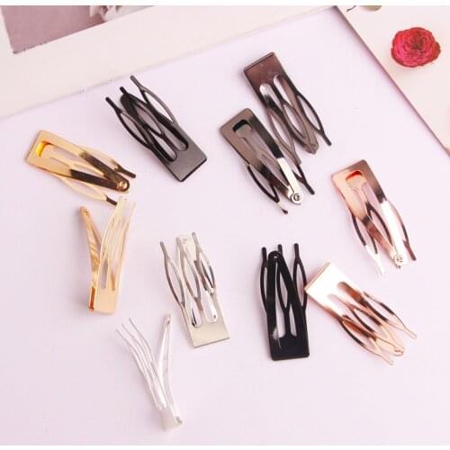 10pc Double-grip Hair Clips Metal Snap Barrettes Hair Styling Tools For Women Girls Hair Side Clamps Fashion Non-slip Hair Clips