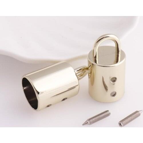 15mm Large Crimps Ends Metal Lobster Clasp End Bead Fastener Connectors For Tassel Round Leather Cord Caps