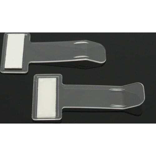 2Pcs 75mm*40mm Car Vehicle Parking Ticket Permit Holder Clip Sticker Windscreen Window Fastener Stickers Kit Car Accessories