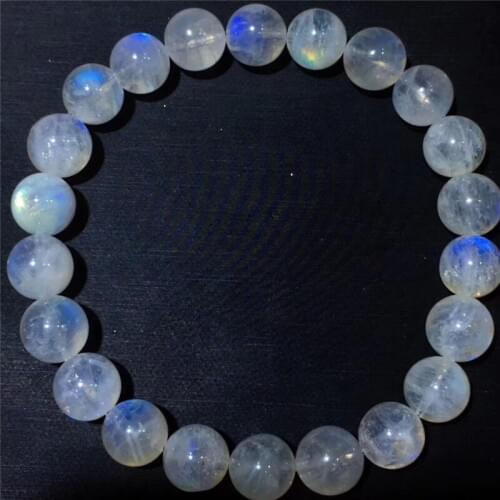 2019 High Quaility 8.5mm Blue MoonStone Bracelet Vigorous Colour Womens Bracelet Fine Stone Bracelet great gift