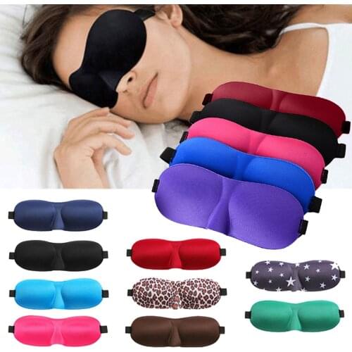 1Pcs 3D Sleep Mask Natural Sleeping Eye Mask Eyeshade Cover Shade Eye Patch Women Men Soft Portable Travel Eyepatch #245325