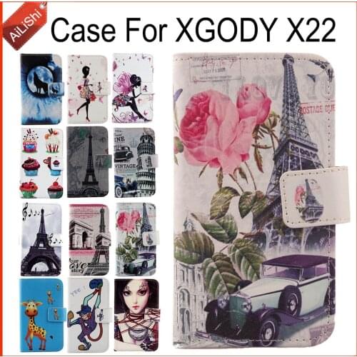 AiLiShi Case For XGODY X22 Luxury Flip Painted Leather Case X22 XGODY Exclusive 100% Special Phone Cover Skin+Tracking In Stock