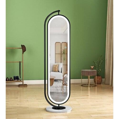 Household full-length mirror rotating dressing mirror multifunctional floor mirror