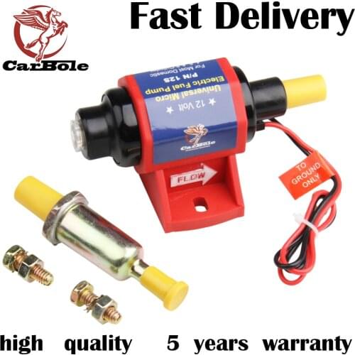 CARBOLE 4-7 PSI New High Performance Electric Fuel Pump For Use w/Carburetor 35 GPH