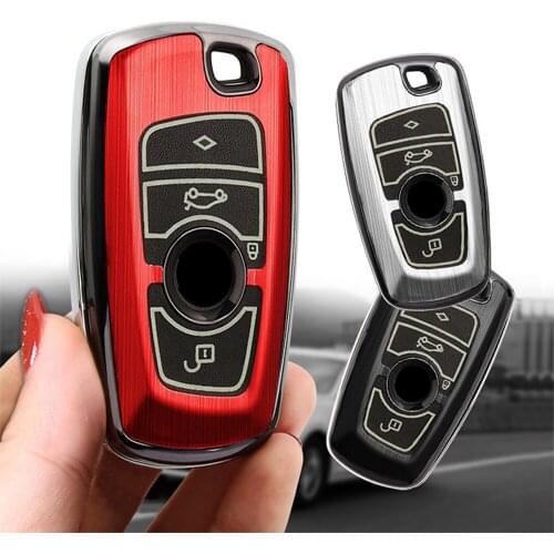 Aluminum Alloy Car Key Case Cover Fob Skin For BMW 520 525 F30 F10 F18 1 3 5 7 Series X3 X4 M3 M4 M5 E34 E36 E90 Car Accessories