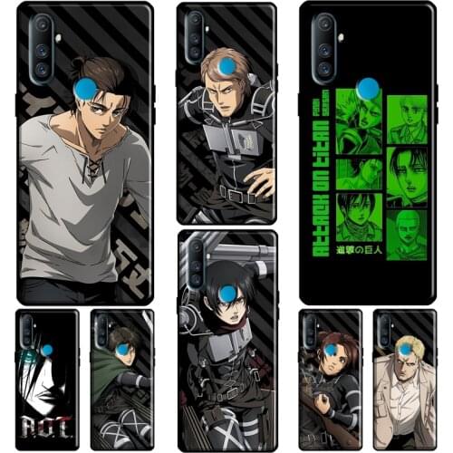 Levi Armin Arlert Attack on Titan For OPPO Realme 8 Pro 7 6 GT Neo C3 C11 C15 Q3 Pro Phone Case For OnePlus 8 9 Pro 8T Nord