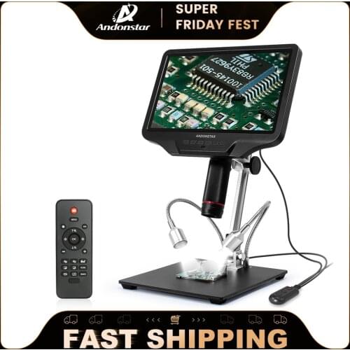 Andonstar AD409 10.1'' HDMI WIFI Digital Microscope Measurement Software for PCB Solder Check Tool for SMT SMD and Phone Repair