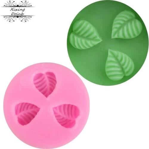 DIY Mini Leaf silica gel mold fudge cake decoration tool chocolate baking tool cake oven mold
