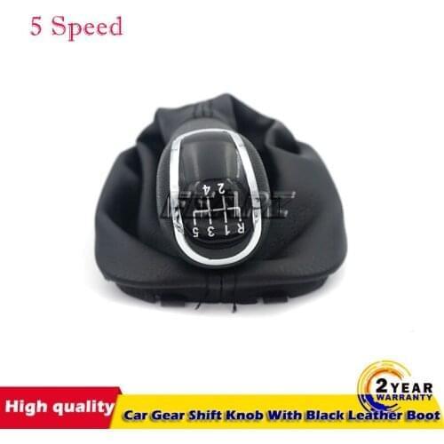 FAT Free Shipping For Skoda Fabia I MK1 1 99-08 6Y New 5 Speed Car Gear Shift Knob With Leather Boot