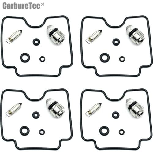 For YAMAHA XV1600 Road Star 1999-2003 XV1700 2004-2007 XV 1600 1700 Carburetor Repair Kit Chamber Seal Float Vavle Seat 4 Sets