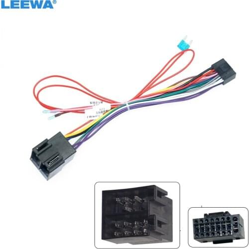 LEEWA Car 16pin Audio Wiring Harness For Lada Vesta/Granta Aftermarket Stereo Installation Wire Adapter #CA4693