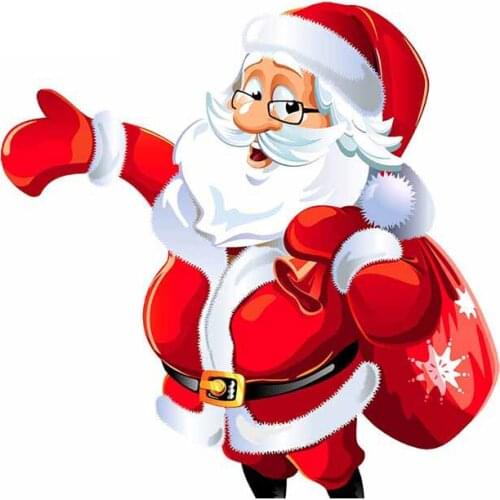 Hot 13cm X 13cm for Christmas Fine Decal Waterproof Stickers Graffiti Sticker Sunscreen Personality Occlusion for Car Scratch