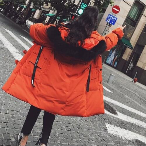 MLCRIYG women winter parka wadded jackets New warm thick fur overcoat female long hooded parkas casacos de inverno LX2175