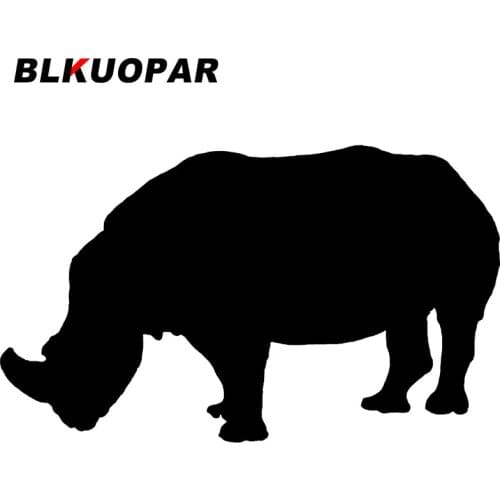 BLKUOPAR for Rhinoceros Car Stickers Fashionable Scratch-Proof Decals Funny Windshield Motorcycle Decor Car Door Protector