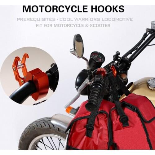 Motorcycle Parts 6 Color Universal Motorcycle Scooter E-Bike Aluminum Alloy Hook Helmet Luggage Storage Strong Motorcycle Hook