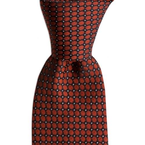 Mens Classic Silk Necktie Made in Italy 7.5 Cm Width 145 Cm Length