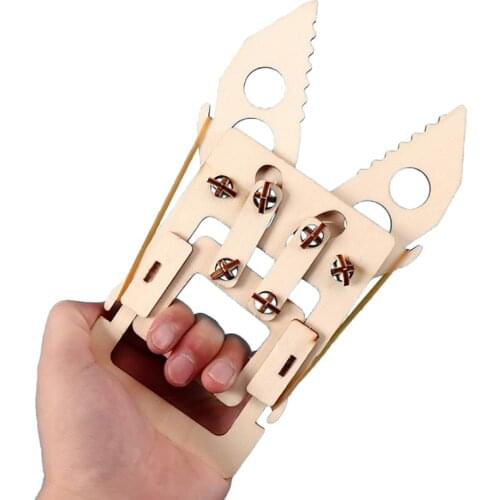 DIY Kit STEM Robot Arm Rubber Band powered Technology Science Experiment Kids Wooden Education Physics Toys for Boys Children