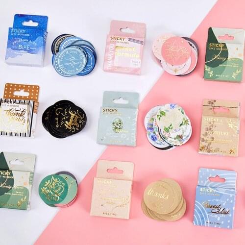 46 Pcs/set Vintage Thank You Stickers Labels Seals For Scrapbooking Planners Letters Envelopes Diary