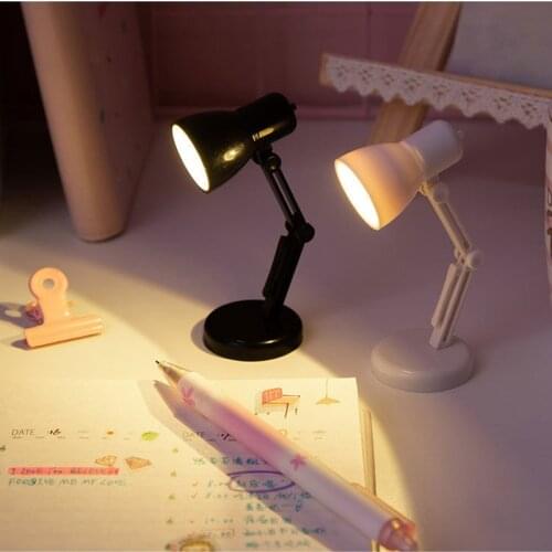 New Creative Mini Small Book Lamp Bedroom Small Night Lamp Mini Book Clip Lamp Warm Light Eye Protection Table Lamp + Battery