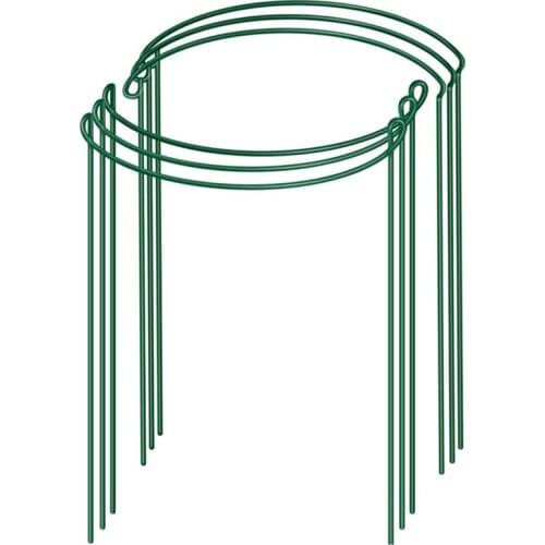 6Pcs Plant Support Rod, Garden Metal Plant Support Frame, Plant Support Ring, Tomato Plant Support Rod, Aquatic Green Plant Supp